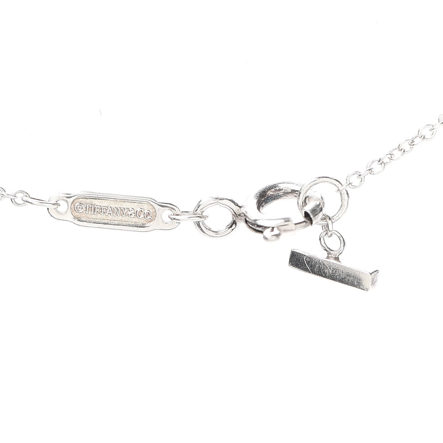 Sterling Silver Small T Smile Pendant Necklace