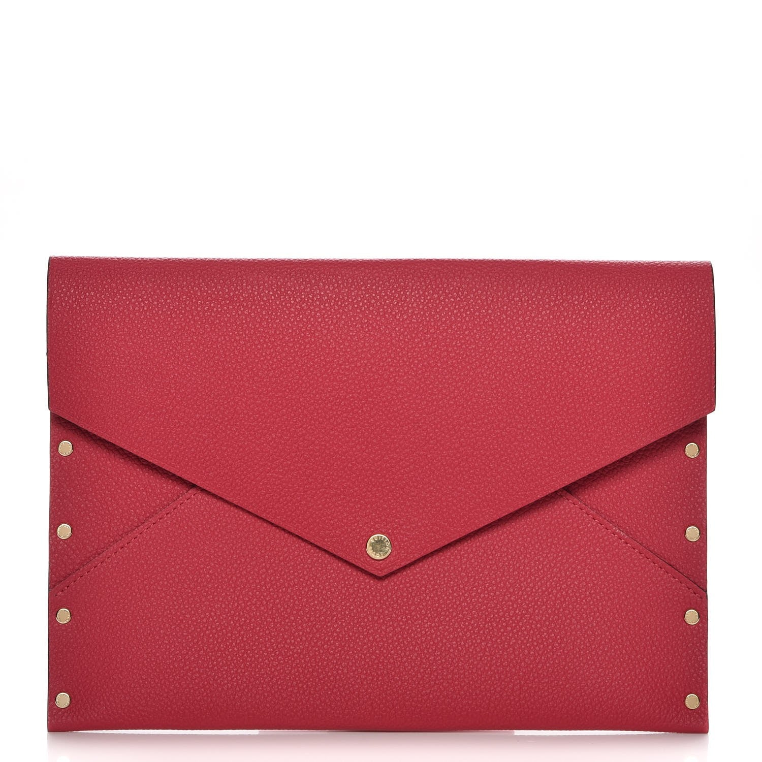Louis Vuitton Cuir Rivets Enveloppe Fuchsia 1 of 7