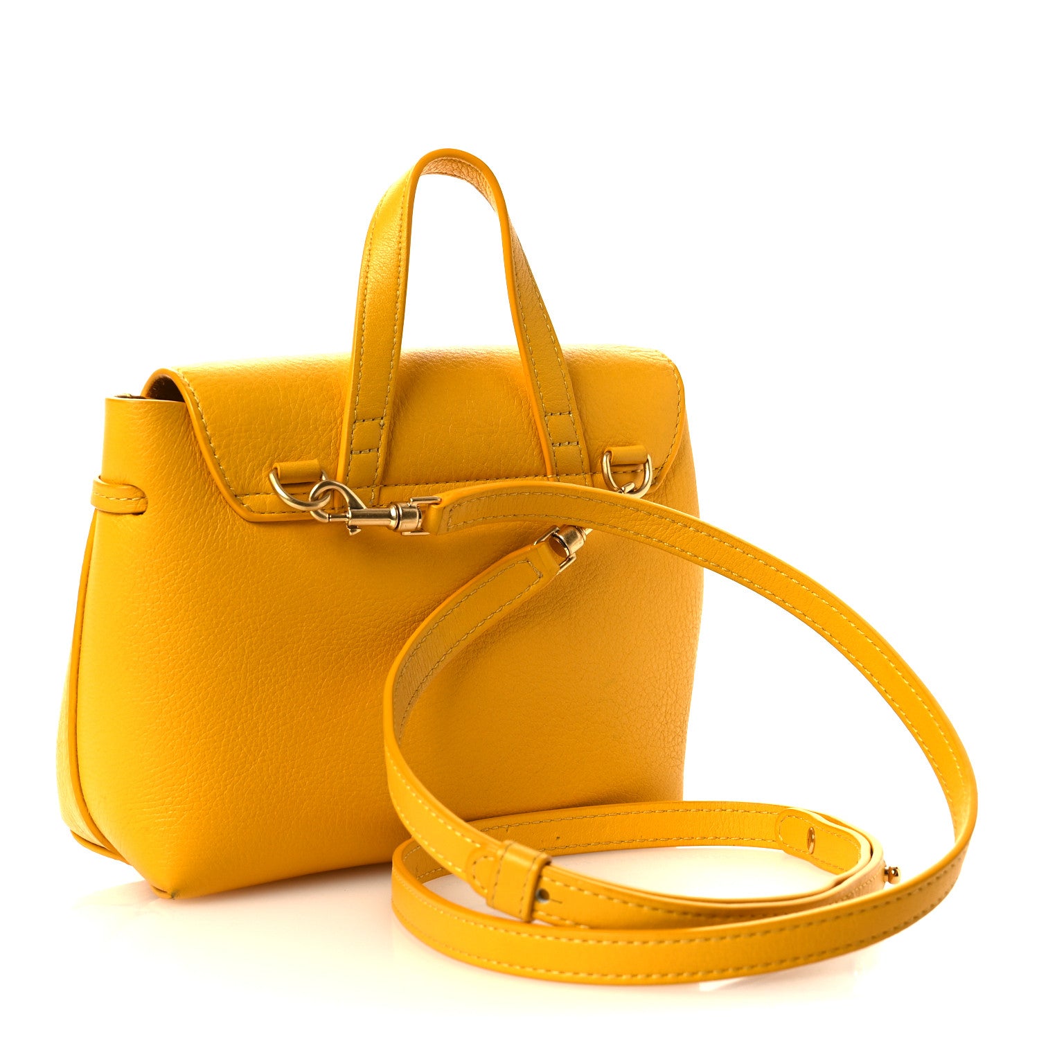Mansur Gavriel Calfskin Mini Soft Lady Bag Marigold 3 of 14