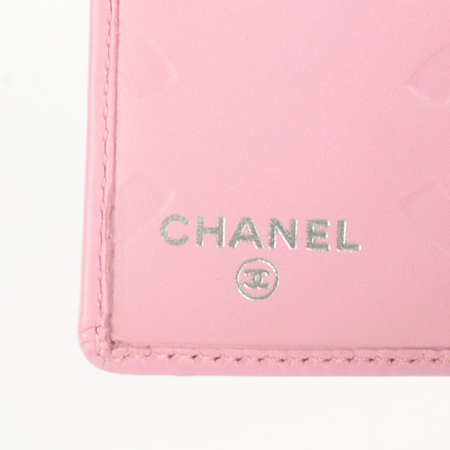 Chanel Calfskin Quilted Cambon Bi-Fold Wallet Pink Black 5 of 8
