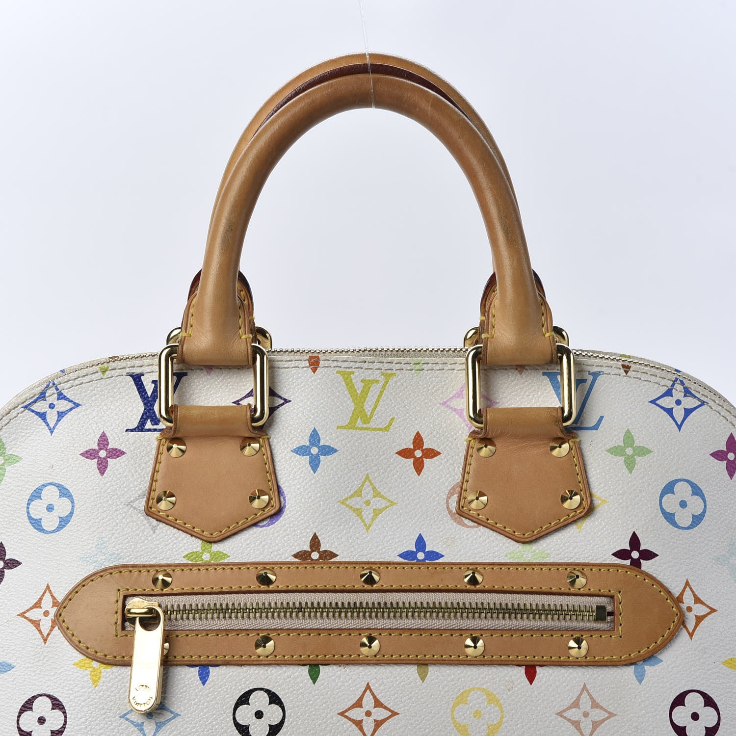 Louis Vuitton Monogram Multicolor Alma White 9 of 9