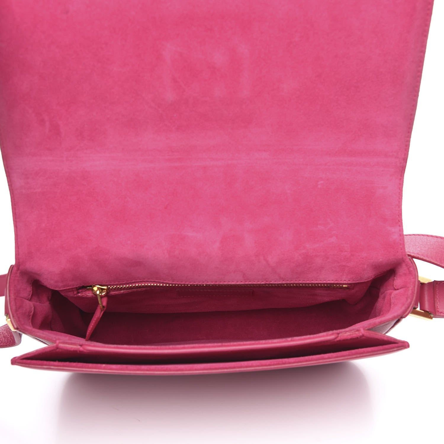 Saint Laurent Calfskin Classic Y Satchel Fuchsia 5 of 12