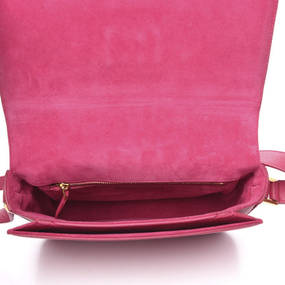 Saint Laurent Calfskin Classic Y Satchel Fuchsia 5 of 12