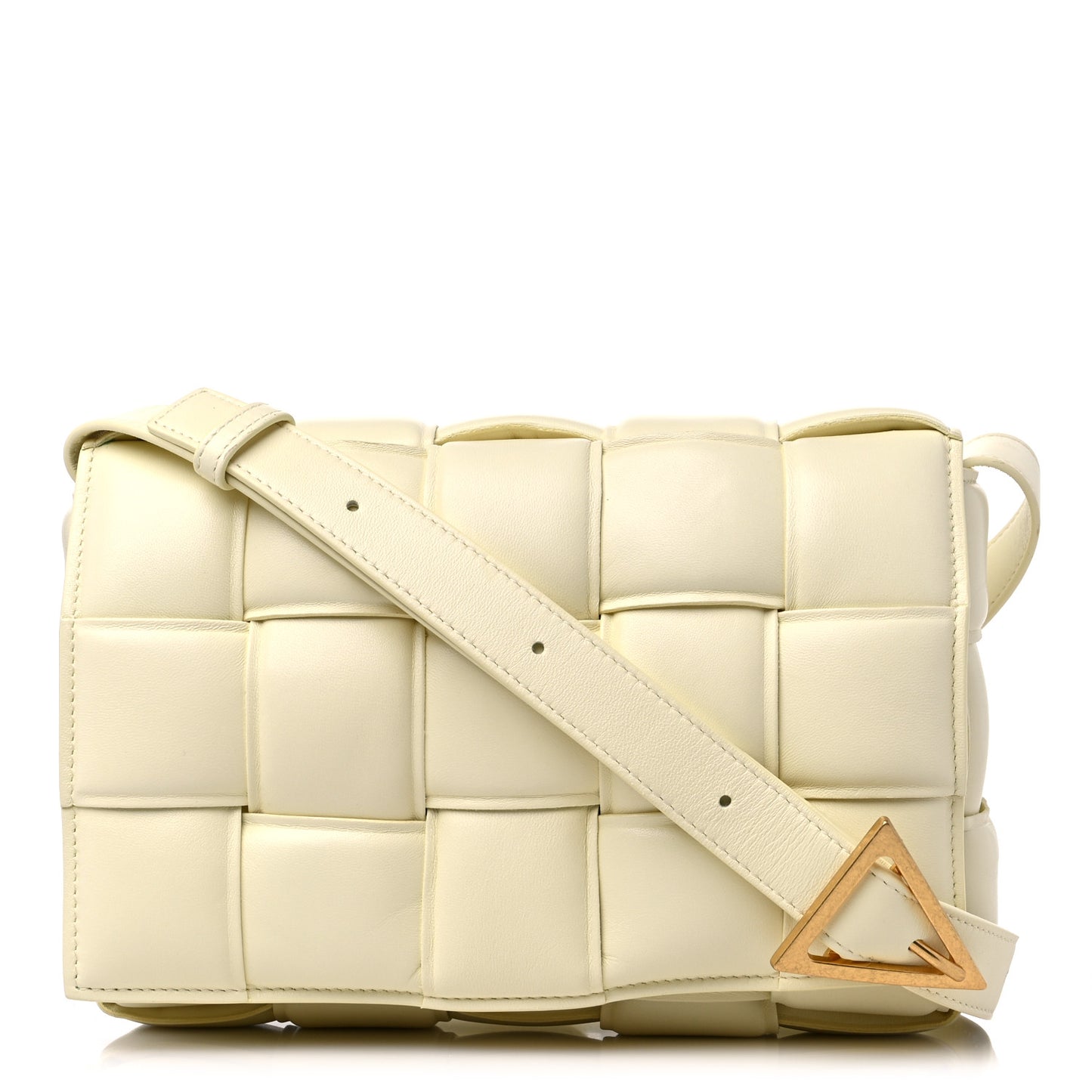 Nappa Maxi Intreccio Padded Cassette Crossbody Bag Zest