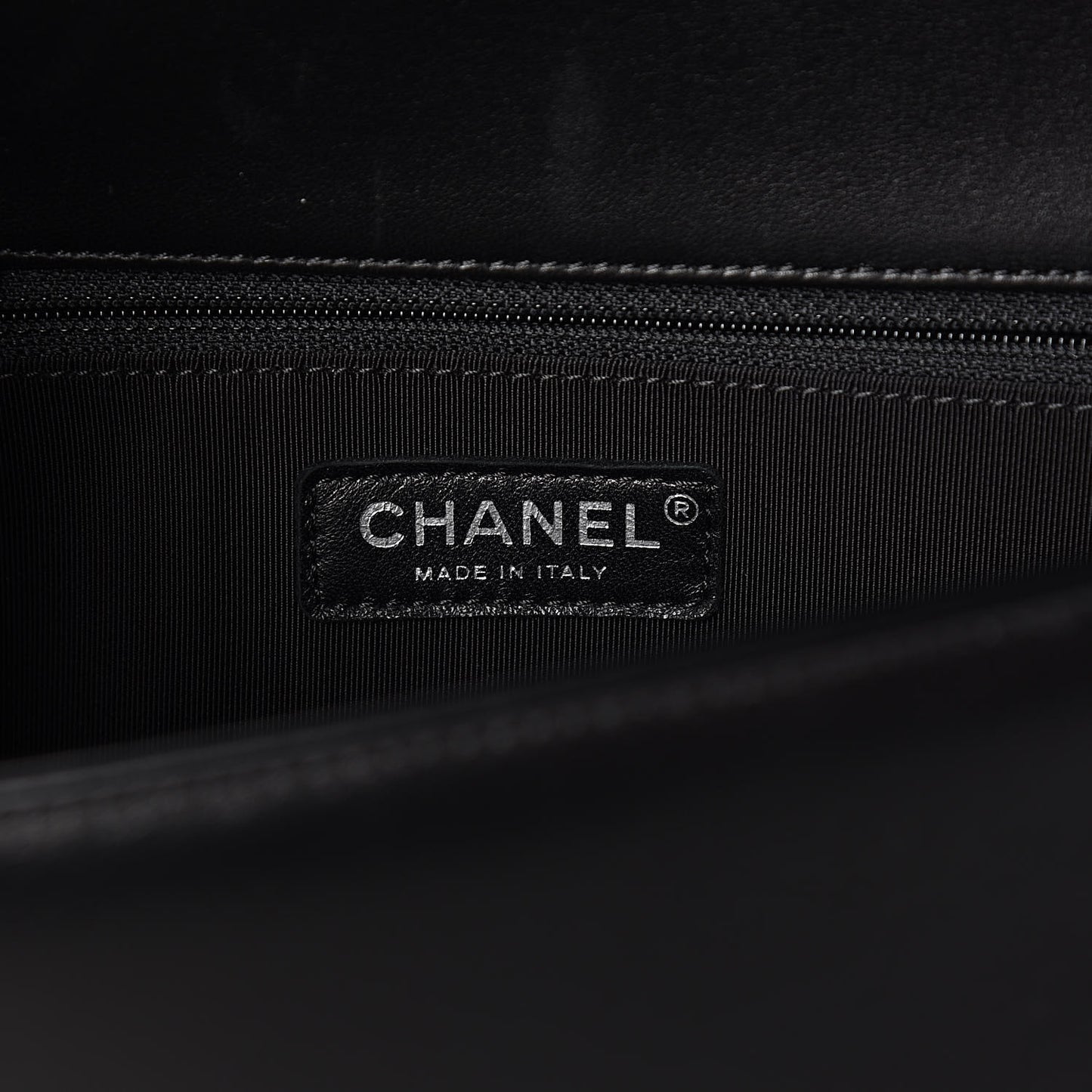 Lambskin Quilted New Medium Boy Flap Black