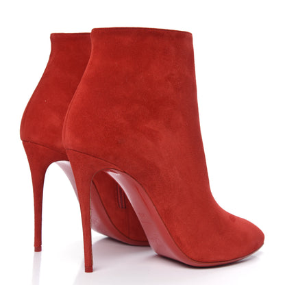 Christian Louboutin Veau Velours Eloise Booty 100 Ankle Boots 39.5 Loubi 4 of 7