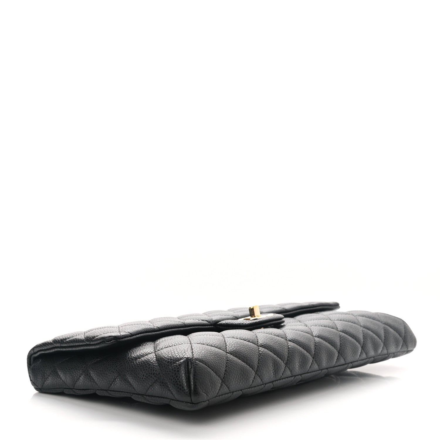 Chanel Caviar Quilted Flap Clutch Black 3 of 8