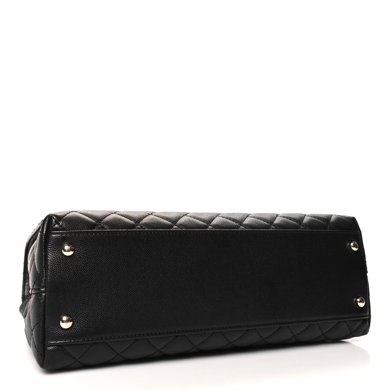 Chanel Caviar Quilted Medium Coco Handle Flap Black 4 of 11