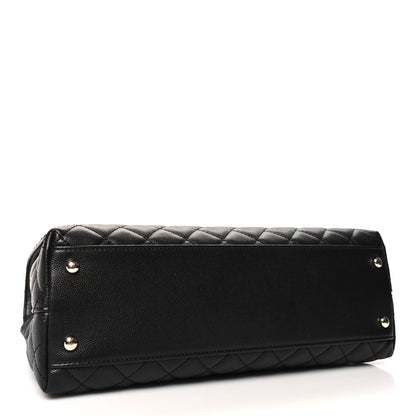 Chanel Caviar Quilted Medium Coco Handle Flap Black 4 of 11