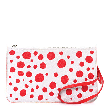 Louis Vuitton LV X YK Empreinte Infinity Dots Neverfull MM Pochette Rouge White 1 of 6
