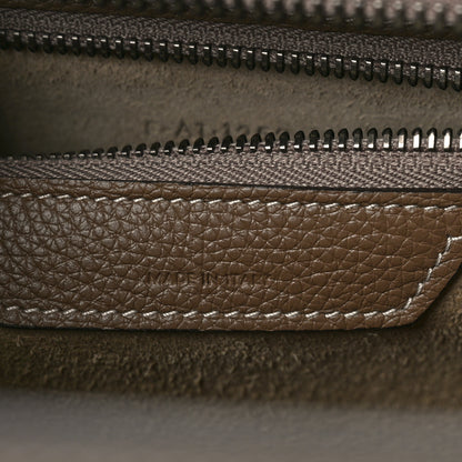 Celine Drummed Calfskin Micro Luggage Souris 6 of 8