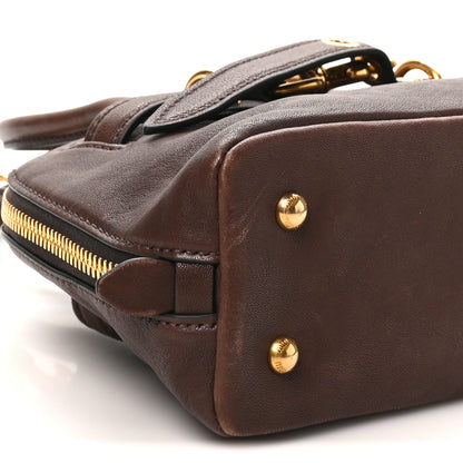 Miu Miu Nappa Aviator Small Aventure Bag  Briarwood 7 of 8