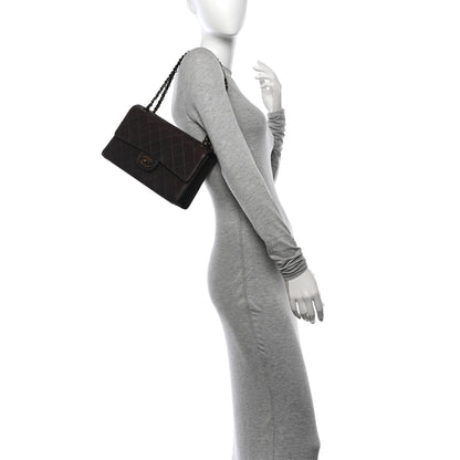 Chanel Lambskin Quilted Single Flap Dark Brown 2 of 12