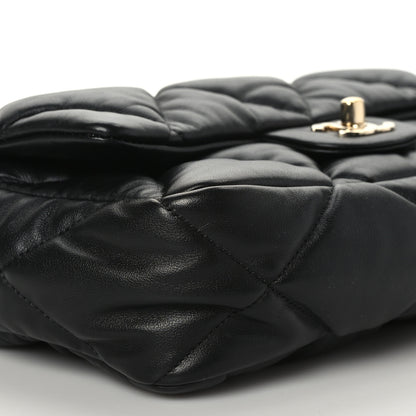 Chanel Calfskin Quilted Medium Bubbly Flap Black 7 of 8