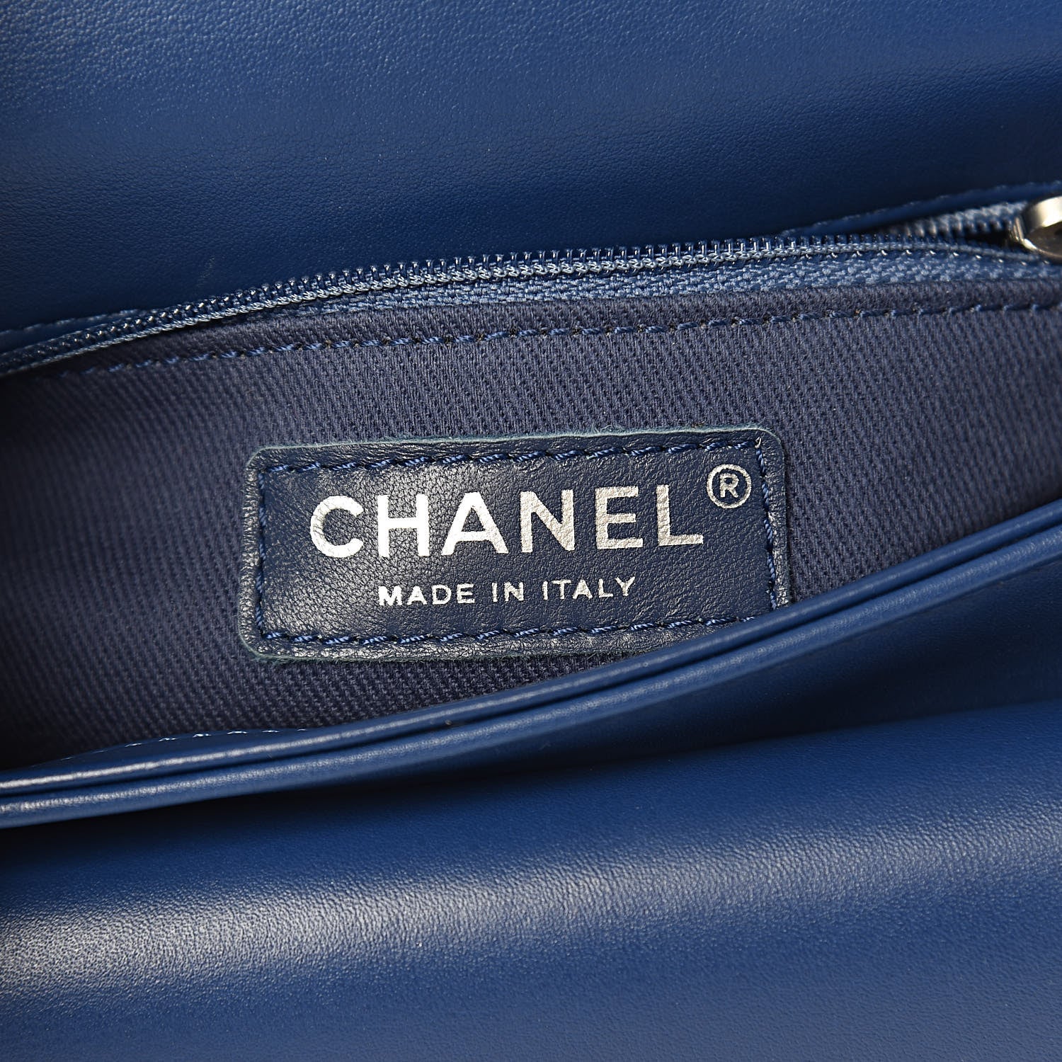 Chanel Calfskin Coco Eyelets Small Flap Bag Blue 6 of 10
