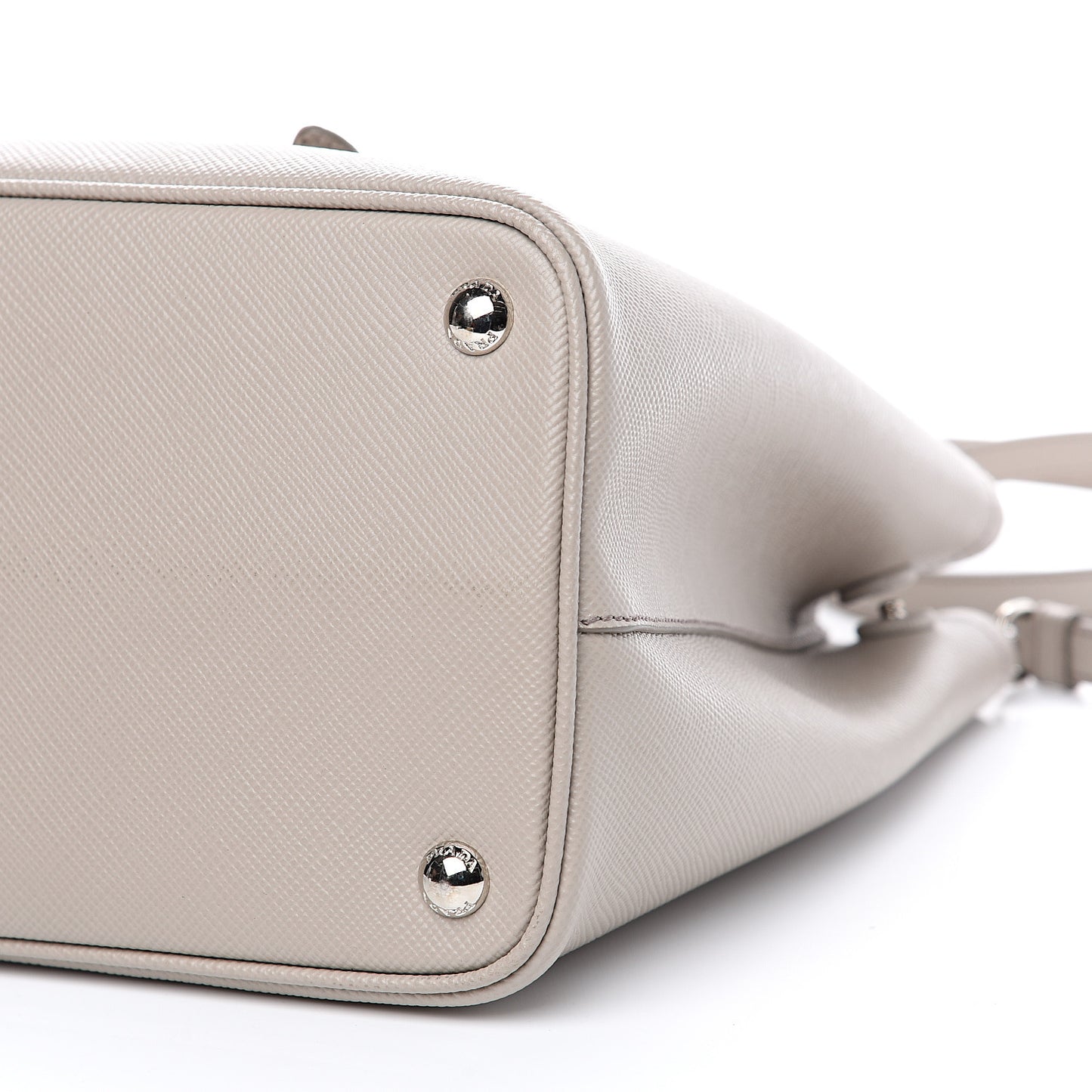 Saffiano Cuir Small Double Handle Tote Pomice