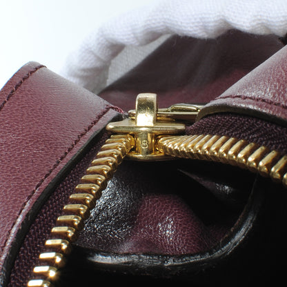 Chloe Glazed Leather Ethel Satchel Dark Purple 10 of 11