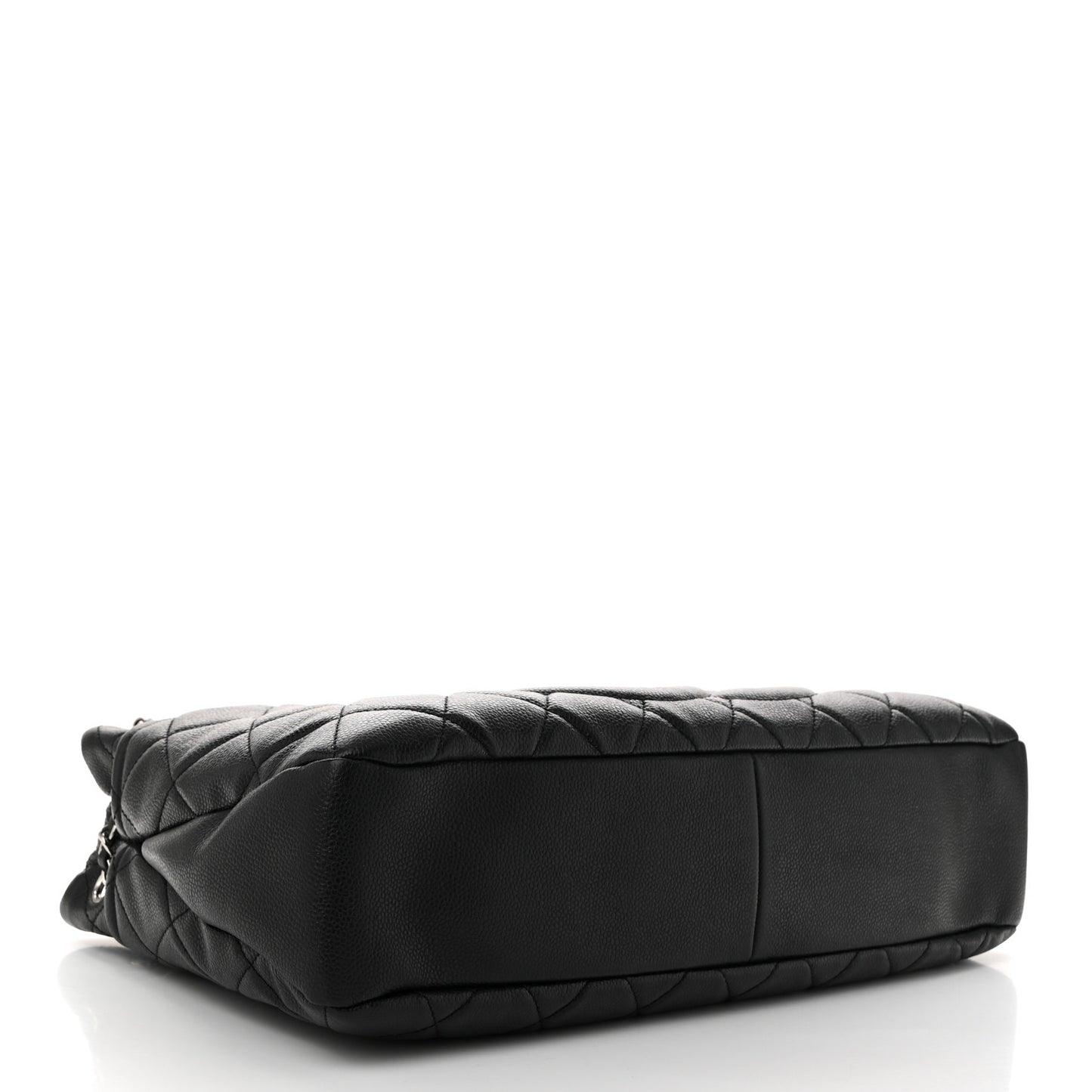 Quilted Grand Shopping Tote GST Black
