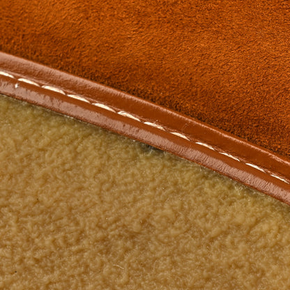 Hermes Suede Shearling Womens Discovery Ankle Boots 40 Camel Ecru 14 of 14