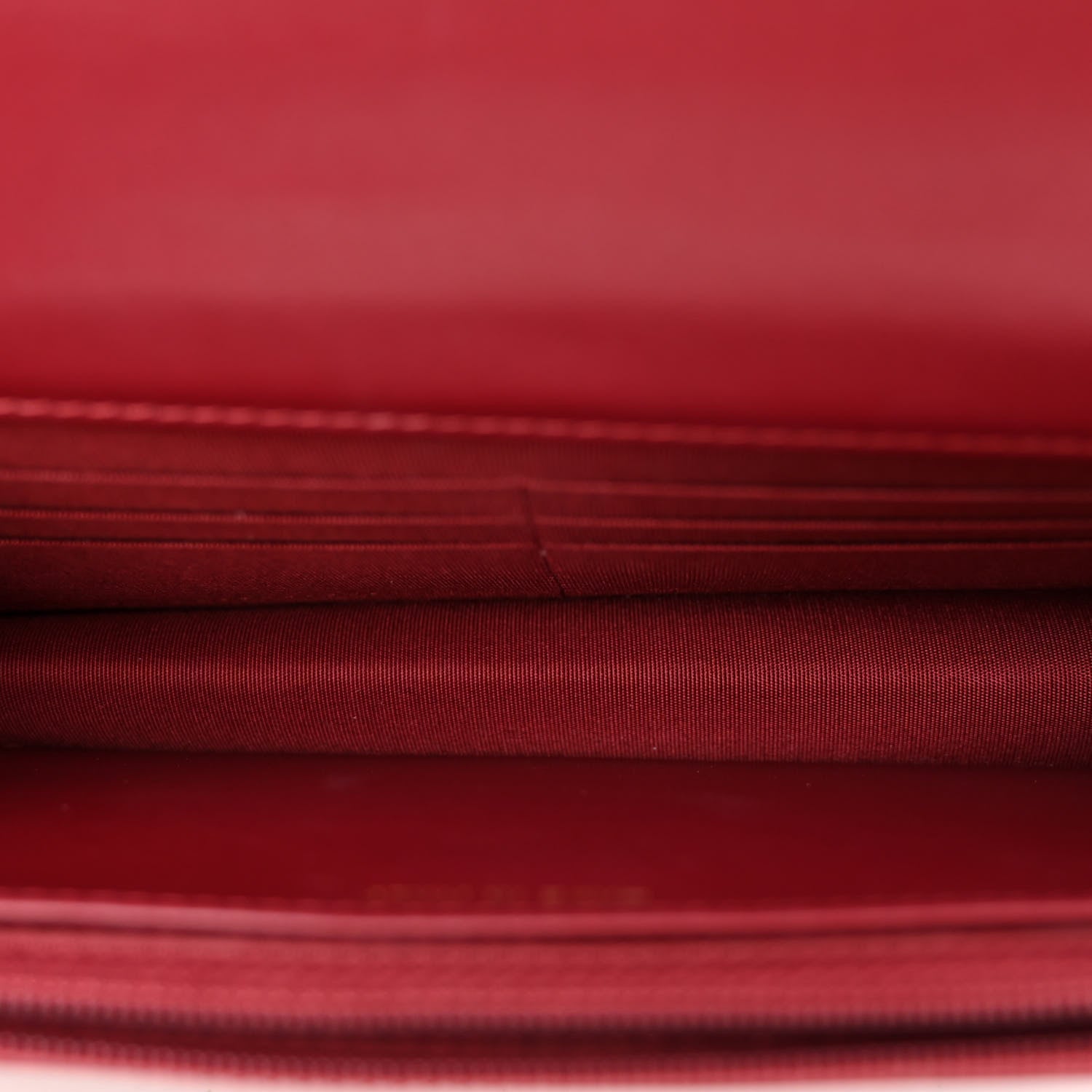 Chanel Calfskin Quilted Perfect FIt Wallet On Chain WOC Burgundy 5 of 11