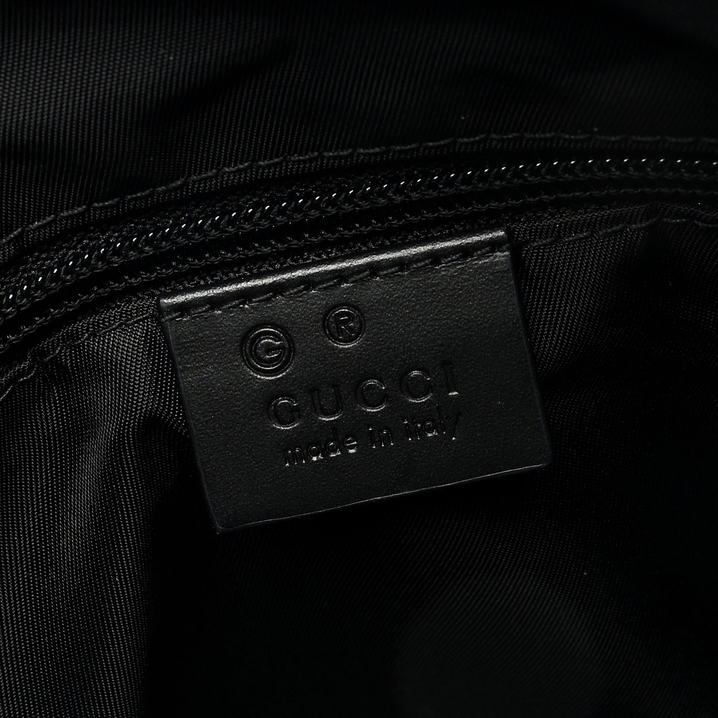 Techno Canvas Selleria Calfskin Web Small Flat Messenger Bag Black