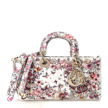 Christian Dior Calfskin Embroidered Butterfly Printed Lady D-Joy Multicolor 1 of 12