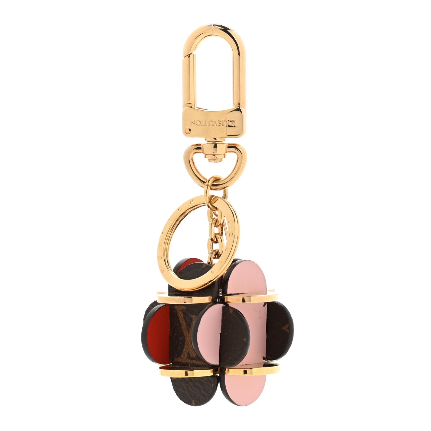 Monogram Flowering Bag Charm Key Ring