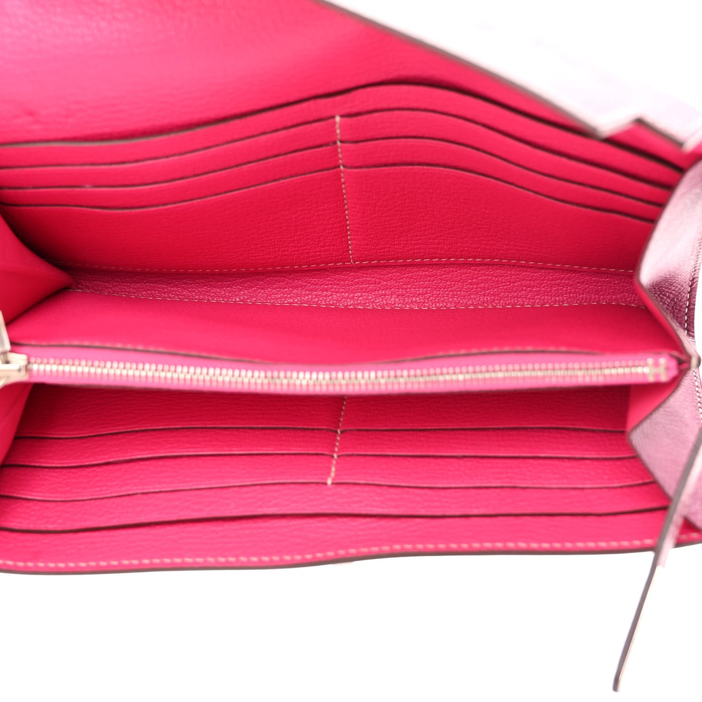 Epsom Candy Kelly Longue Wallet Tosca Rose Tyrien