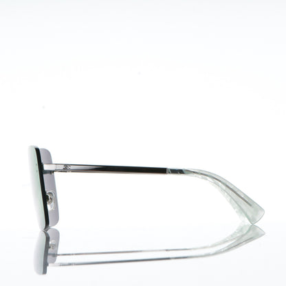 Chanel Shield Runway Sunglasses 4215 Silver Blue Mirror 3 of 10