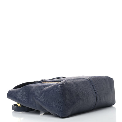 3.1 Phillip Lim Textured Calfskin Large Pashli Satchel Navy 4 of 9