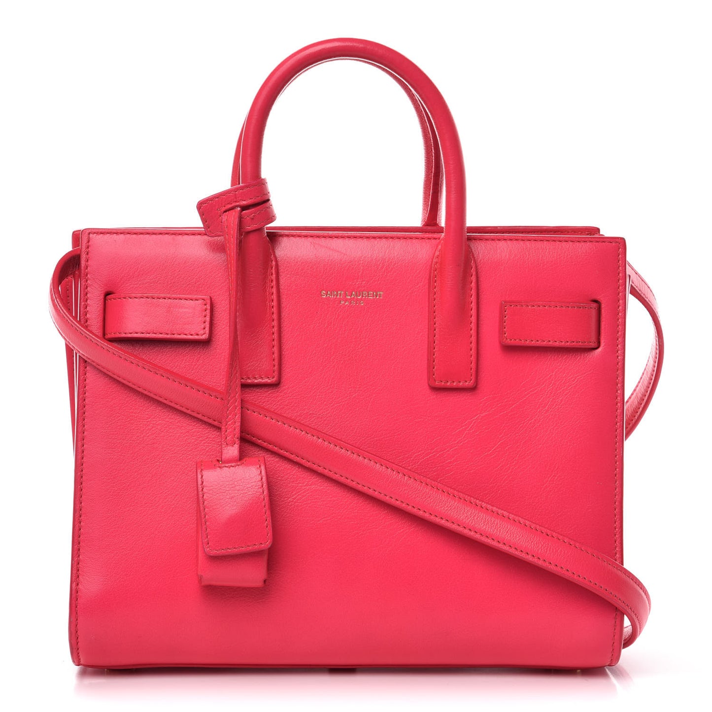 Calfskin Nano Sac De Jour Fluo Pink