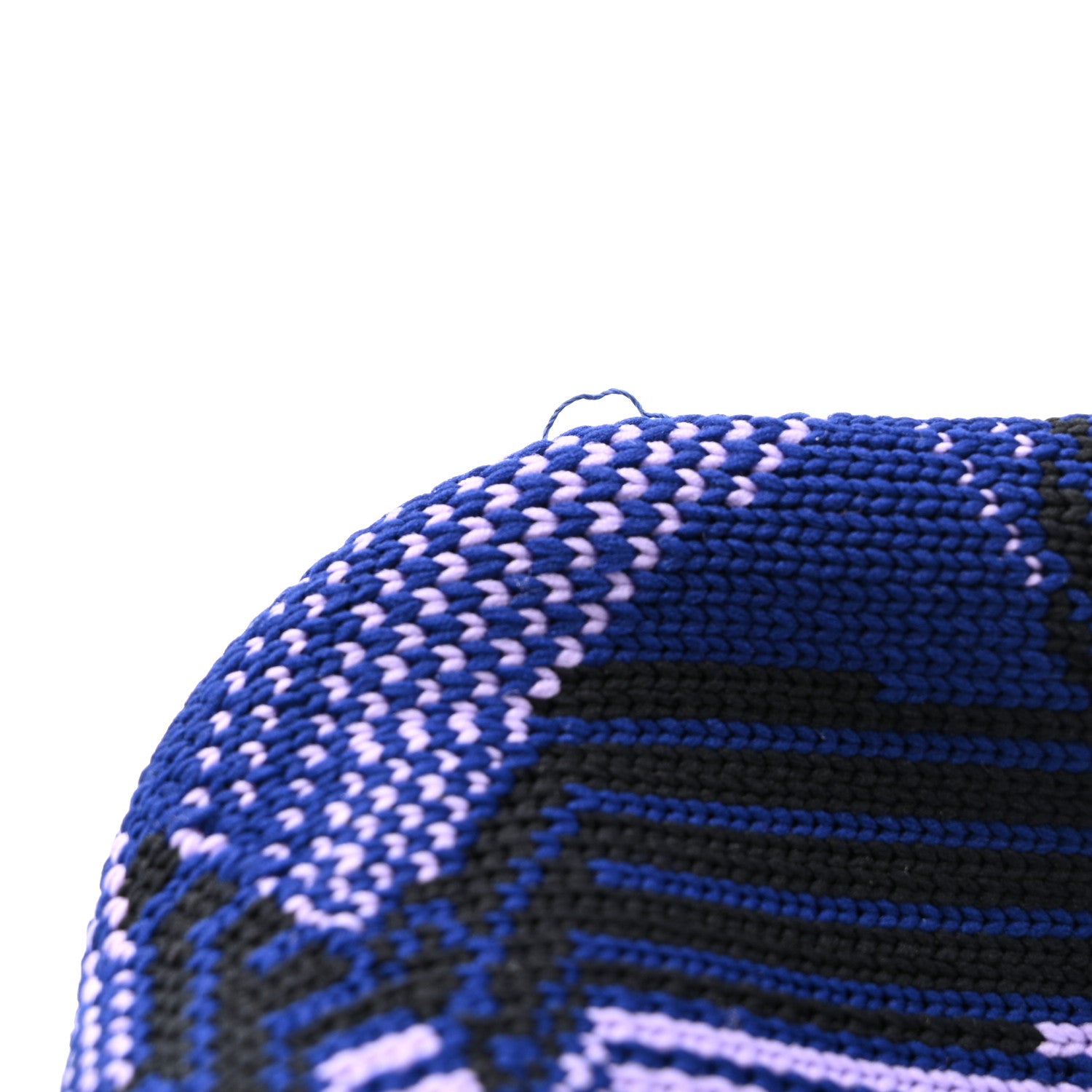 Prada Jacquard Knit Platform Ankle Boots 38.5 Bluette Glicine 10 of 12