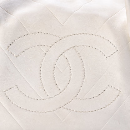 Chanel Calfskin Bowling Bag White 8 of 21
