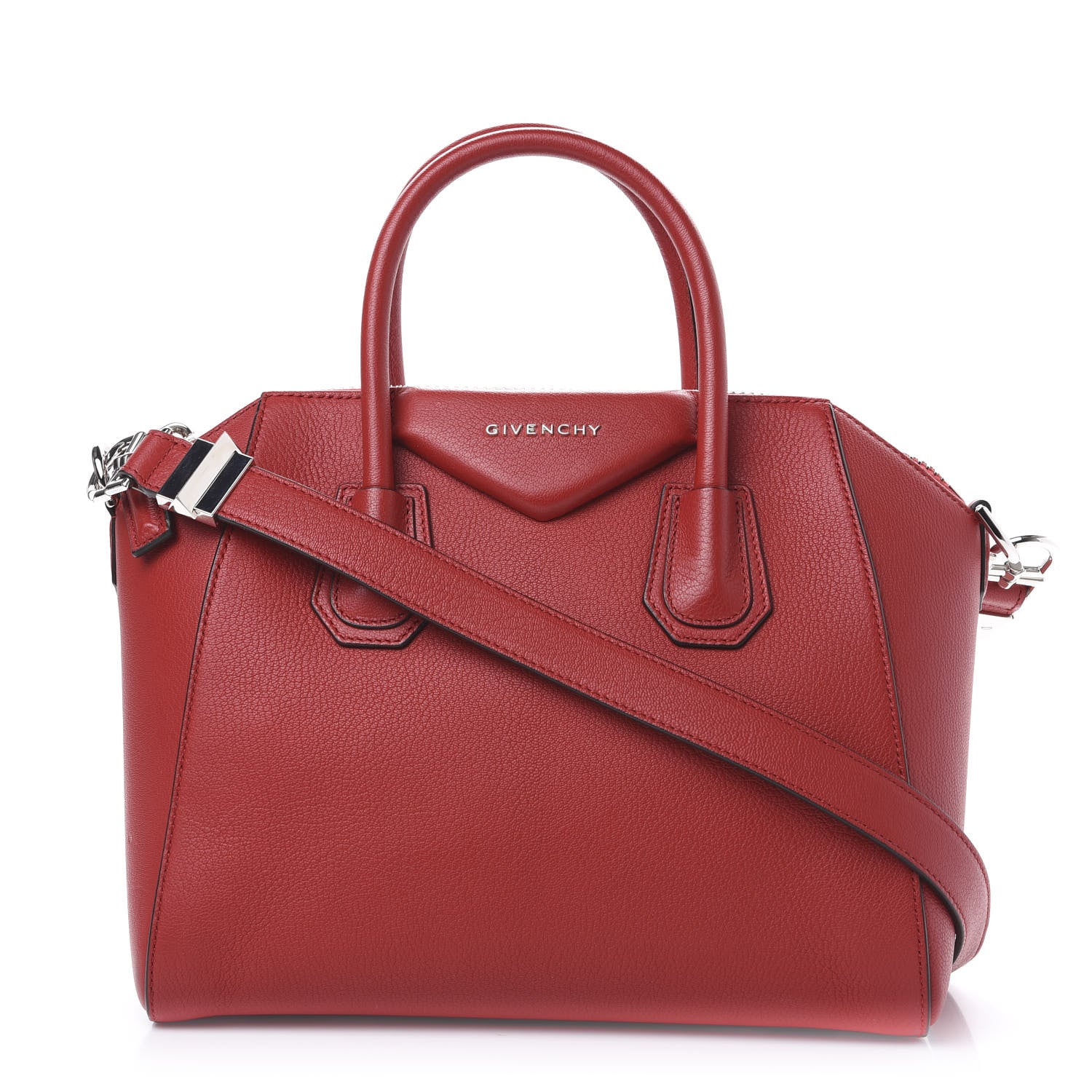 Givenchy Sugar Goatskin Small Antigona Bright Red 1 of 14