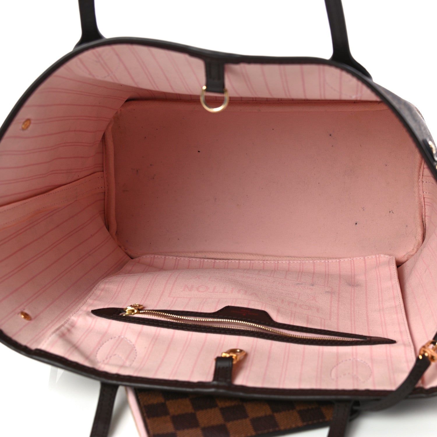 Louis Vuitton Damier Ebene Neo Neverfull MM Rose Ballerine 8 of 14