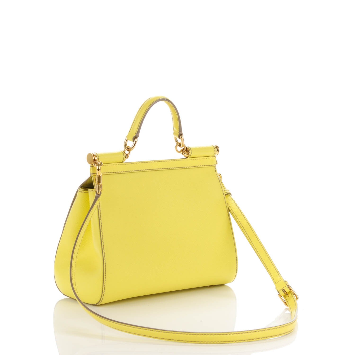 Dolce & Gabbana Dauphine Medium Miss Sicily Satchel Light Yellow 3 of 6
