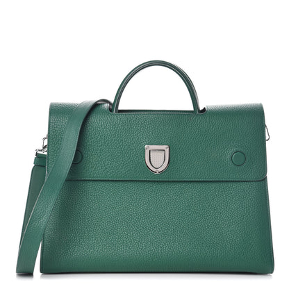 Christian Dior Grained Calfskin Medium Diorever Flap Green 1 of 13