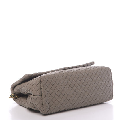 Bottega Veneta Nappa Intrecciato Small Olimpia Shoulder Bag Steel 4 of 9