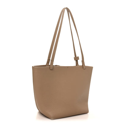 The Row Matte Grained Calfskin Small Park Tote Taupe 3 of 9