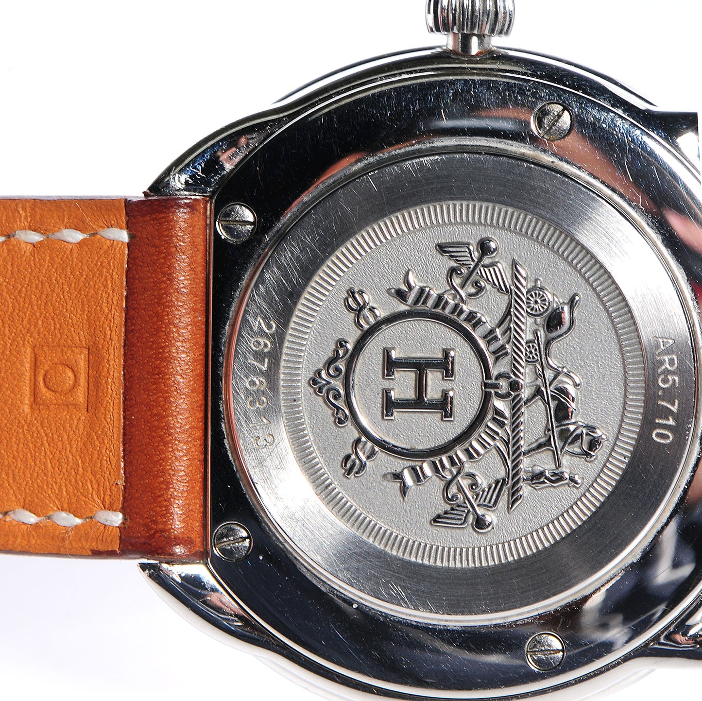 Stainless Steel Barenia 38mm Arceau Quartz Watch Fauve