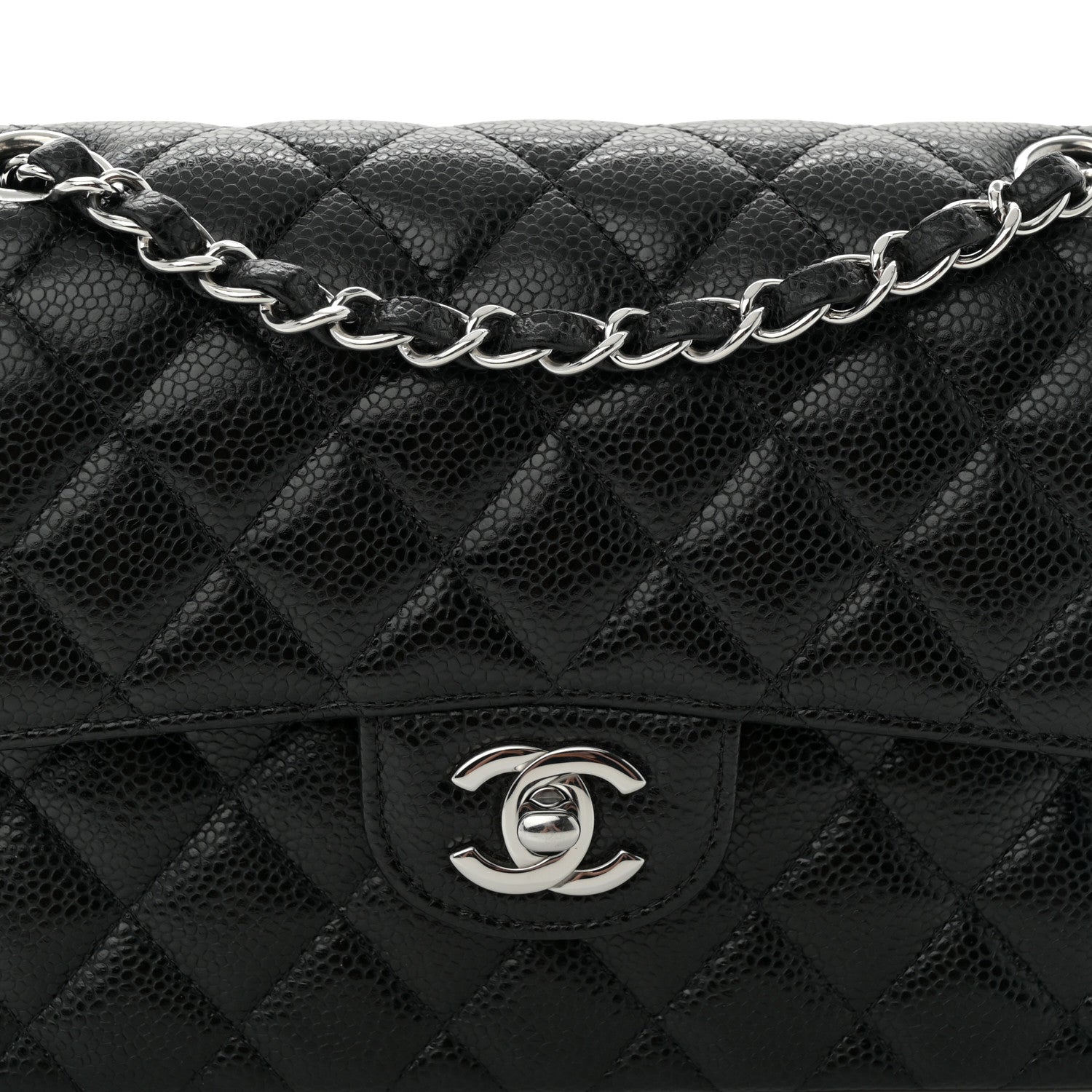Chanel Caviar Quilted Small Double Flap Black 8 of 10