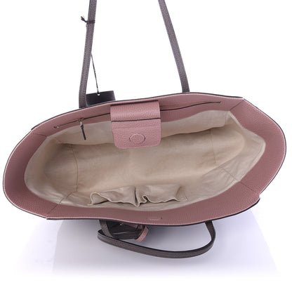 Gucci Dollar Calfskin Medium Swing Tote Grey Field Soft Pink 5 of 9
