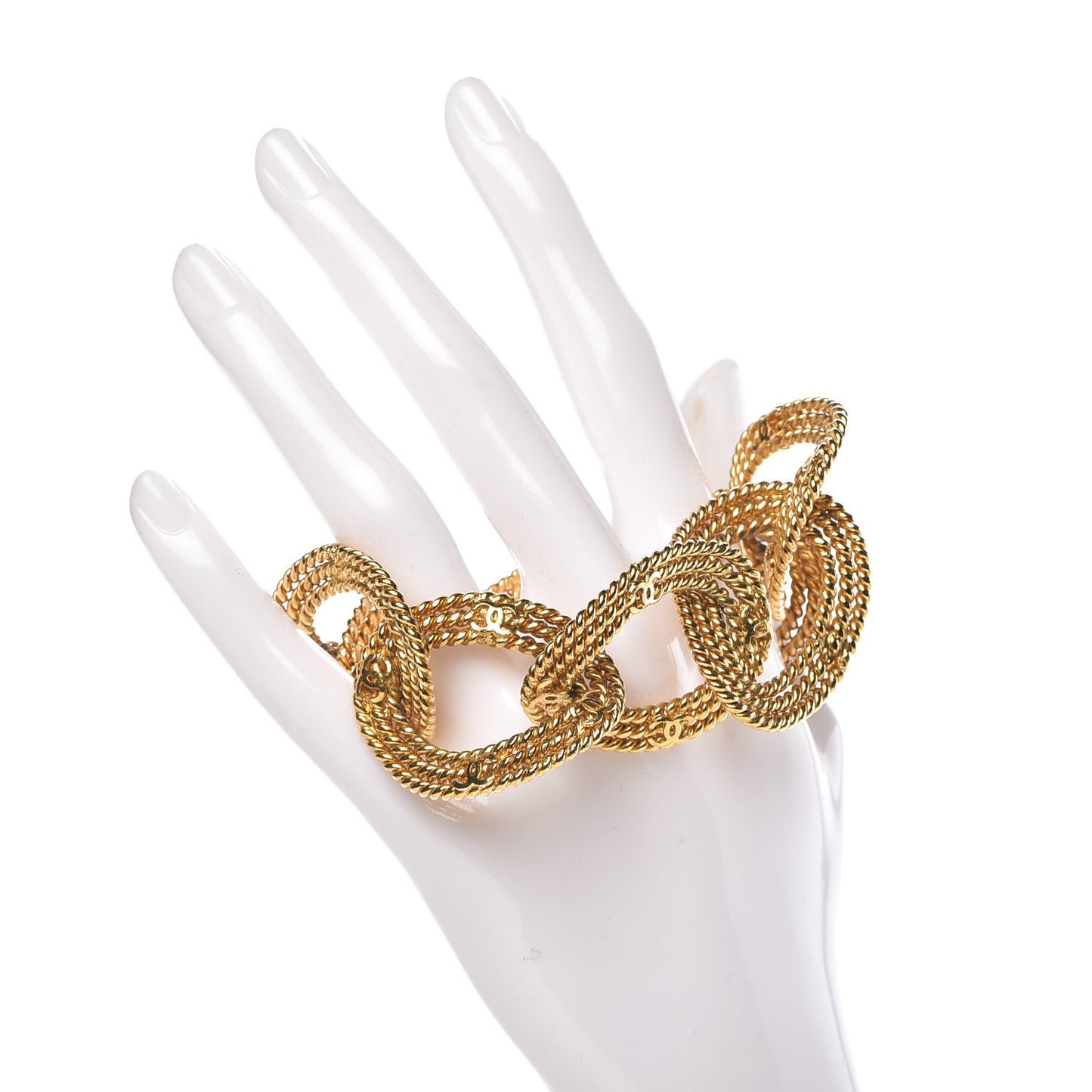 Rope CC Link Bracelet Gold