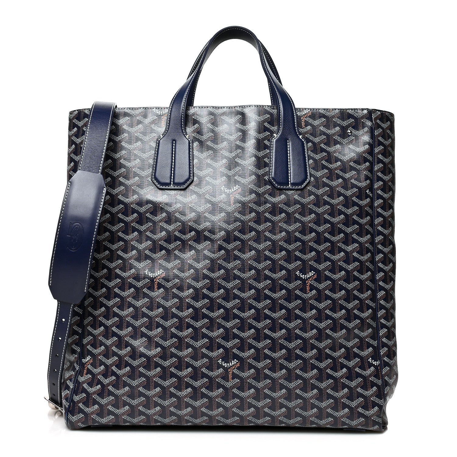 Goyard Goyardine Voltaire III Tote Navy 1 of 10
