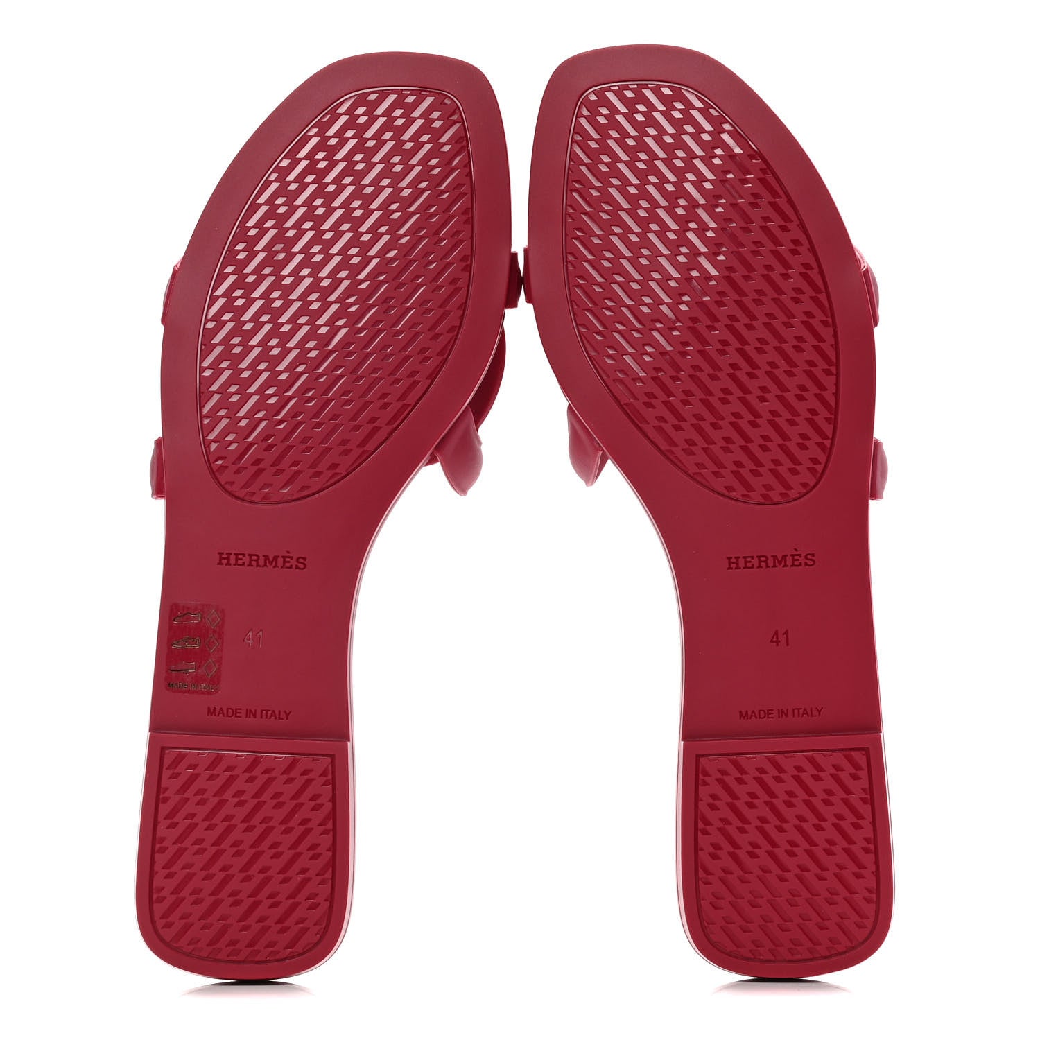 Hermes Rubber Aloha Sandals 41 Rose Baie 7 of 10