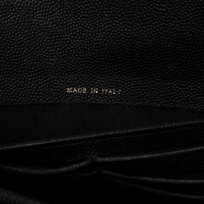 Chanel Caviar Quilted Large Boy Gusset Flap Wallet Black 7 of 10