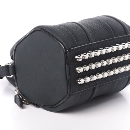 Alexander Wang Pebbled Lambskin Mini Rockie Dark Green Silver Hardware 9 of 10