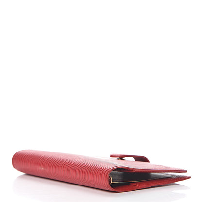 Louis Vuitton Epi Small Ring Agenda Cover Castillan Red 4 of 8