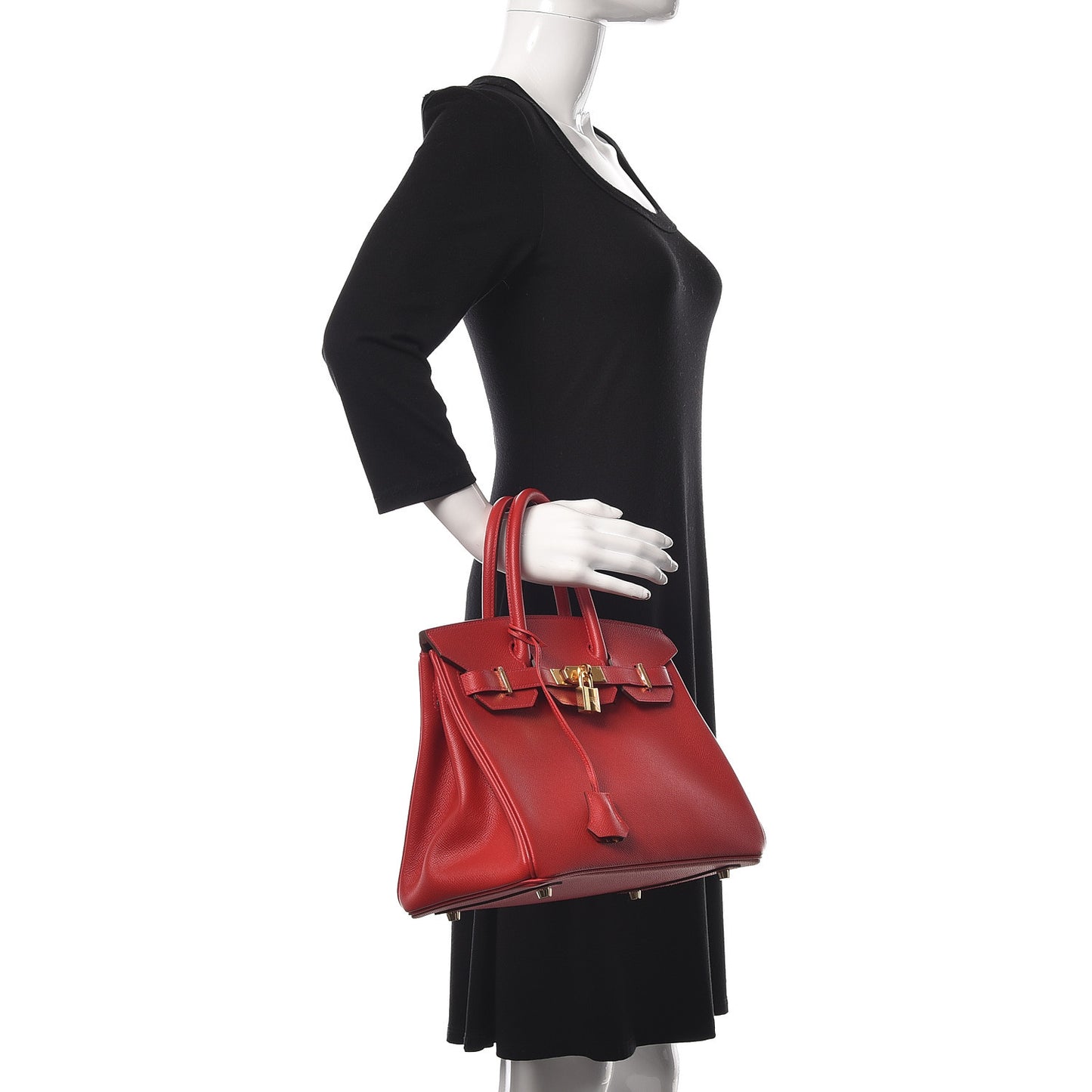 Epsom Birkin 30 Rouge Casaque