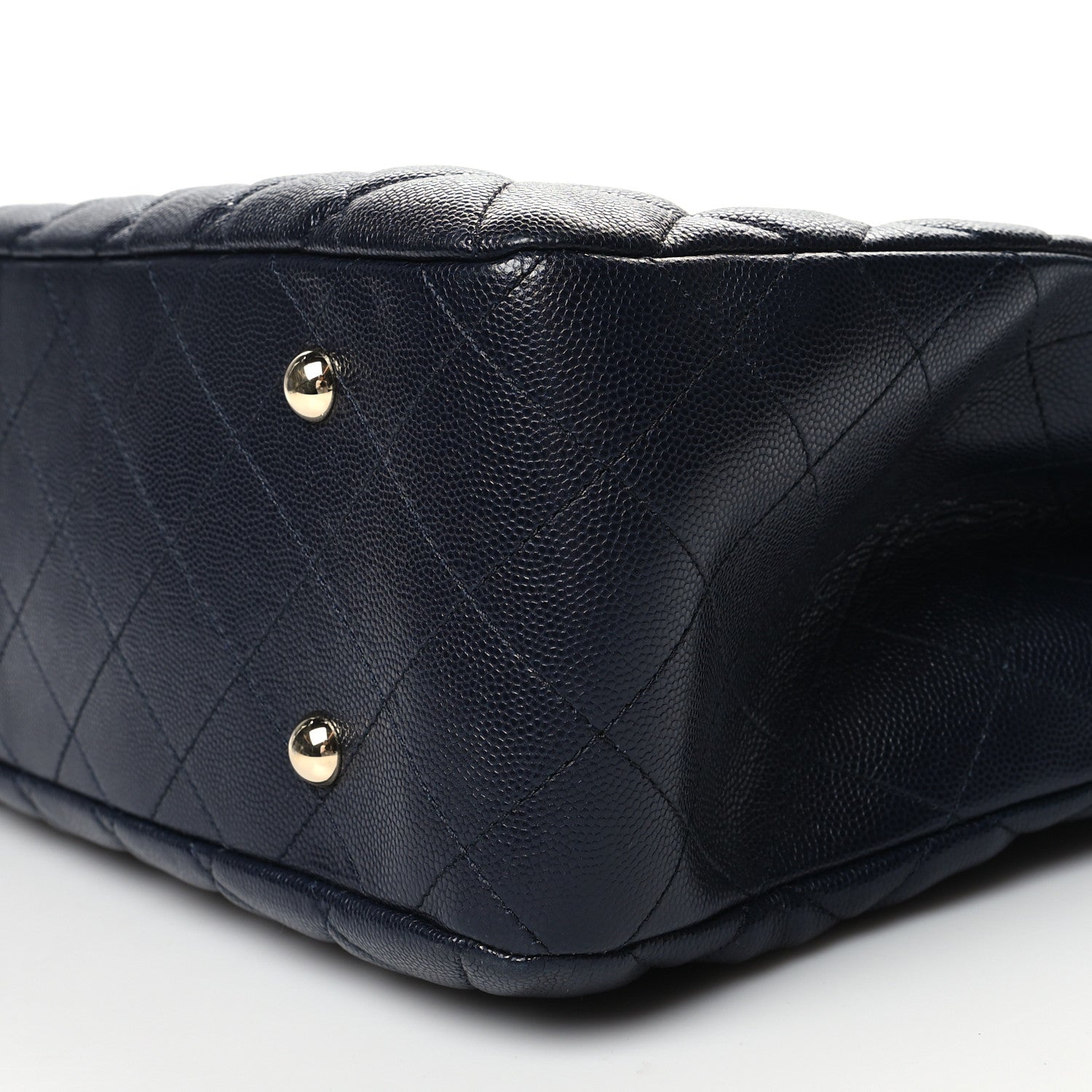 Chanel Caviar Quilted Large CC Shopping Tote Navy 10 of 10